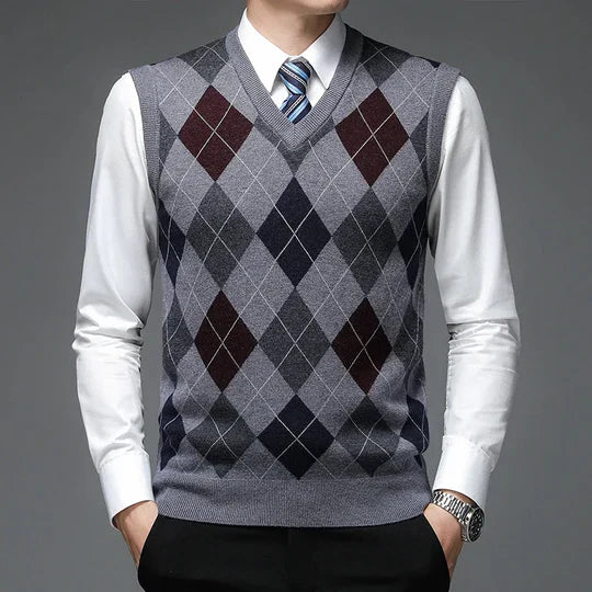 Variant image for Herrenpullover Westen Stil Baumwollmischung-7