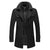 Herren Mantel Lang Eleganter Wintermantel Hochwertiges Polyester 3