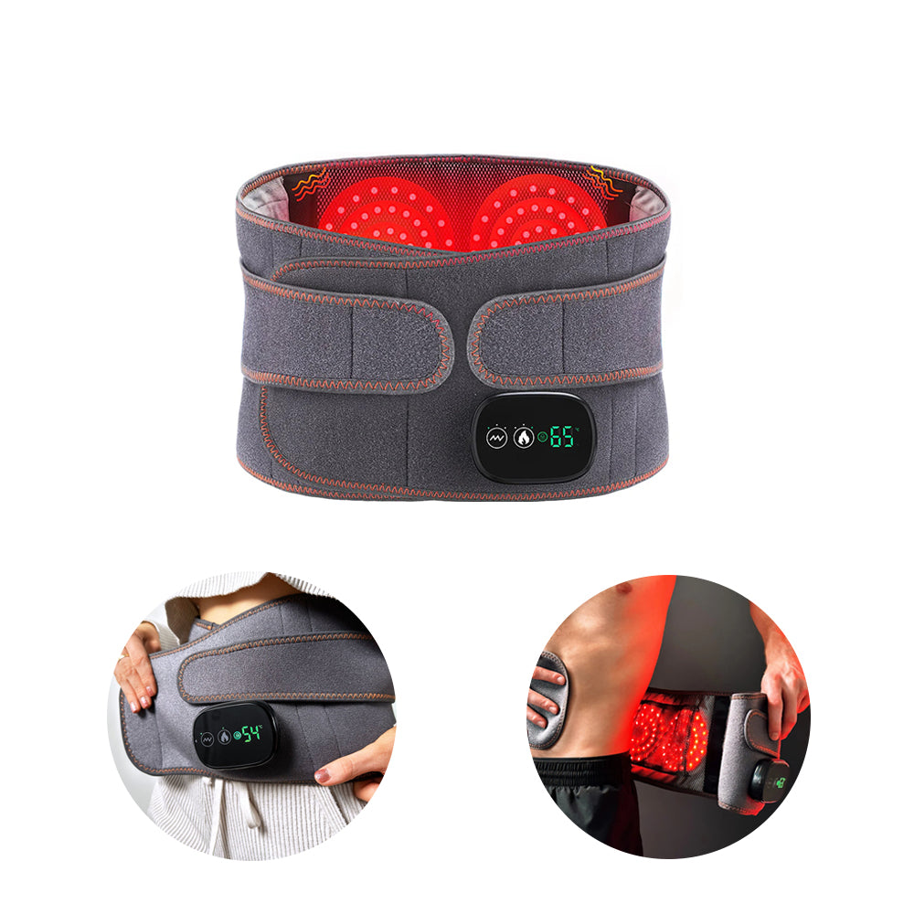 Heizgürtel für Frauen und Männer mit Rotlicht und Vibration 0