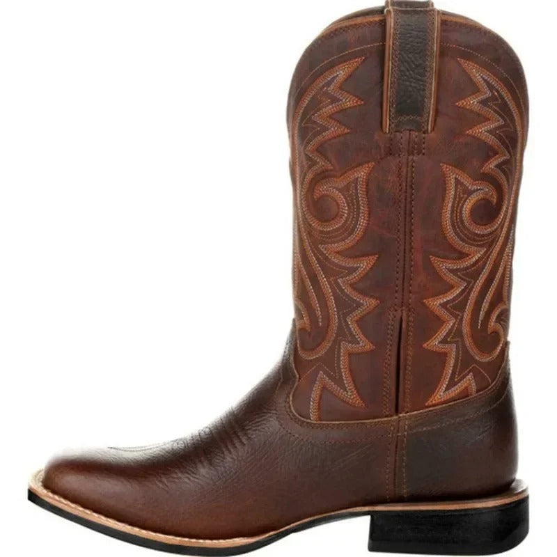 Herren-Cowboystiefel aus Kunstleder 8