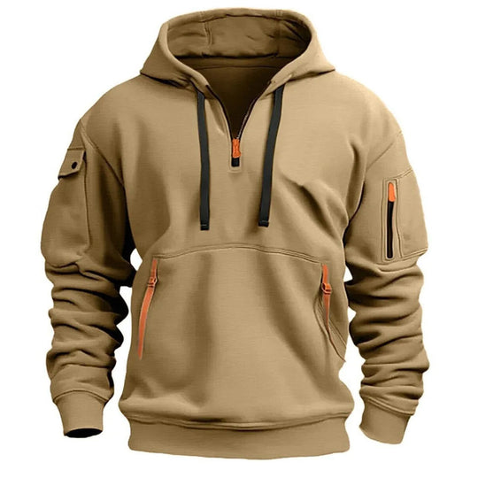 Herren-Hoodie mit mehreren Taschen 1