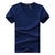 Herren Slim Fit T-Shirt Mit V-Ausschnitt