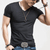 Herren Slim Fit T-Shirt Mit V-Ausschnitt