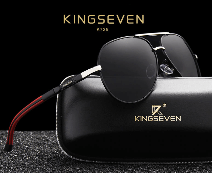Herren-Sonnenbrille aus Aluminium im Vintage-Stil mit polarisierten Gläsern 1
