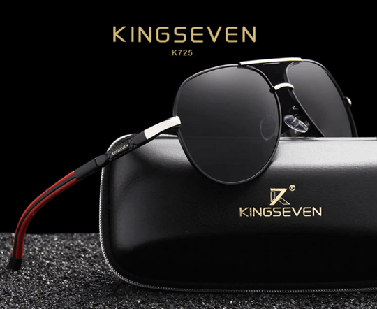 Herren-Sonnenbrille aus Aluminium im Vintage-Stil mit polarisierten Gläsern 1