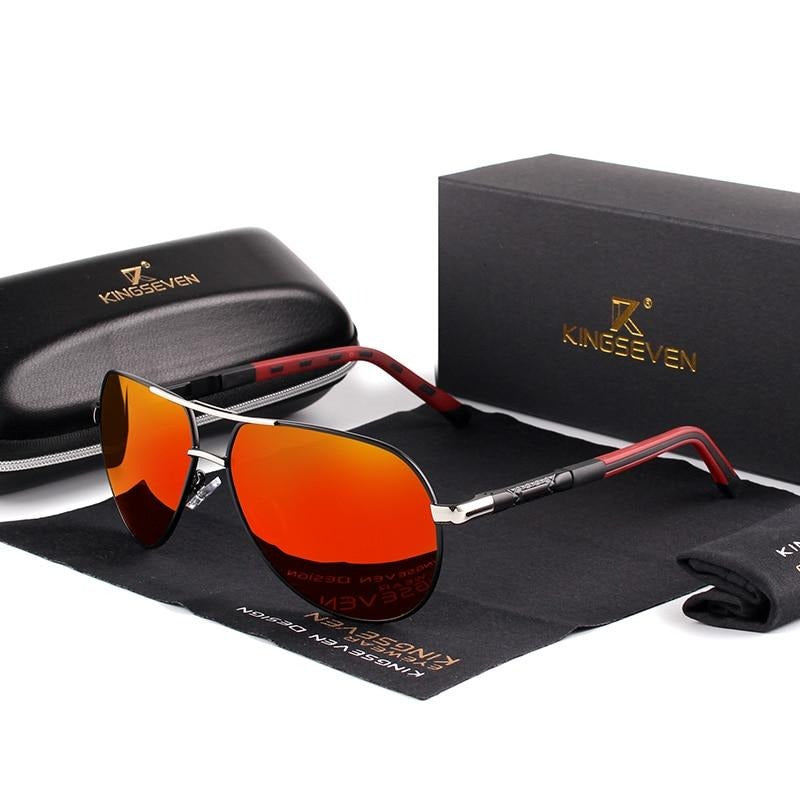 Herren-Sonnenbrille aus Aluminium im Vintage-Stil mit polarisierten Gläsern 6