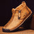 Herren Vintage Hand Genäht Stiefelette