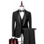 Herren 3-teiliges Anzug-Set Slim Fit Wolle 0