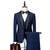Herren 3-teiliges Anzug-Set Slim Fit Wolle 2