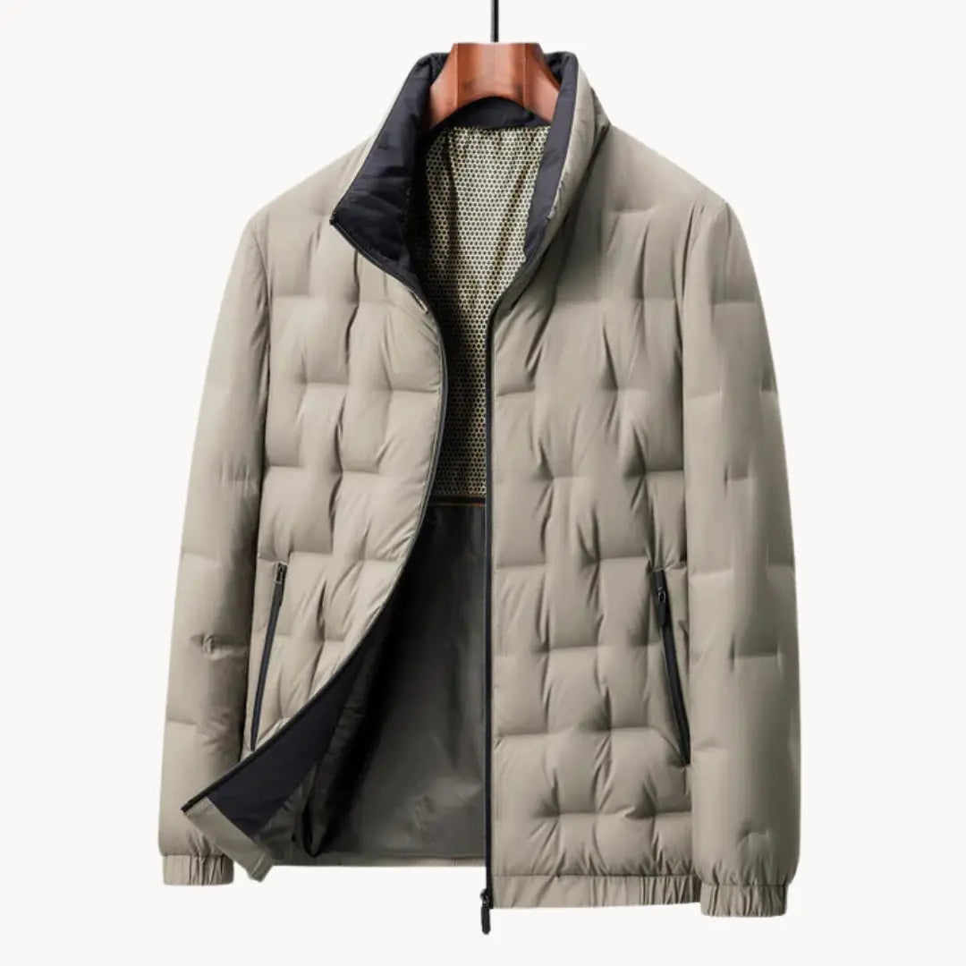 Herren Allwetterjacke mit Faltbarem Kragen 1