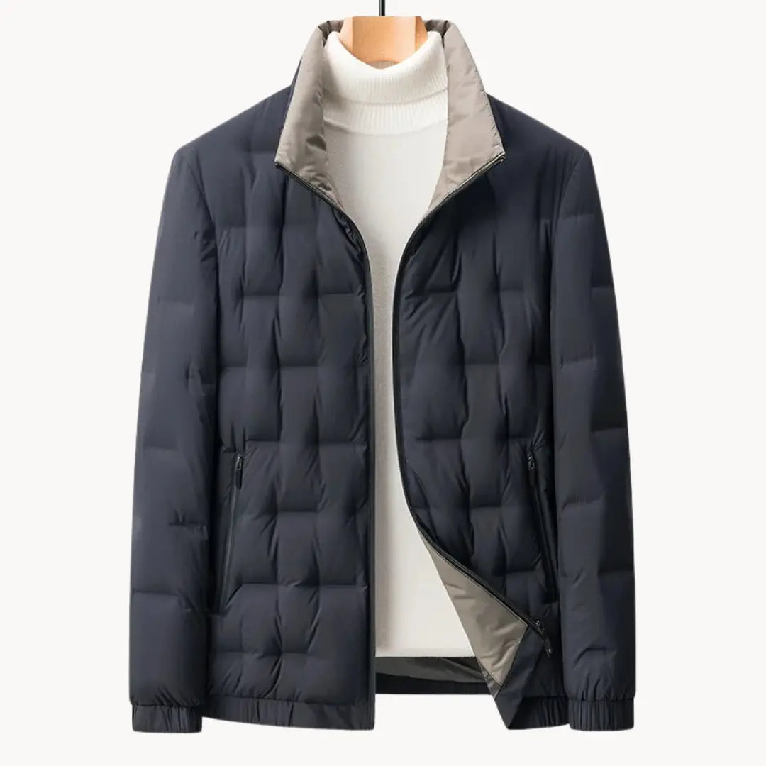 Herren Allwetterjacke mit Faltbarem Kragen 3