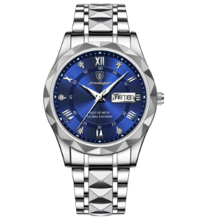 Herren Armbanduhr Wasserdicht Modernes Design Edelstahl Quarz 0