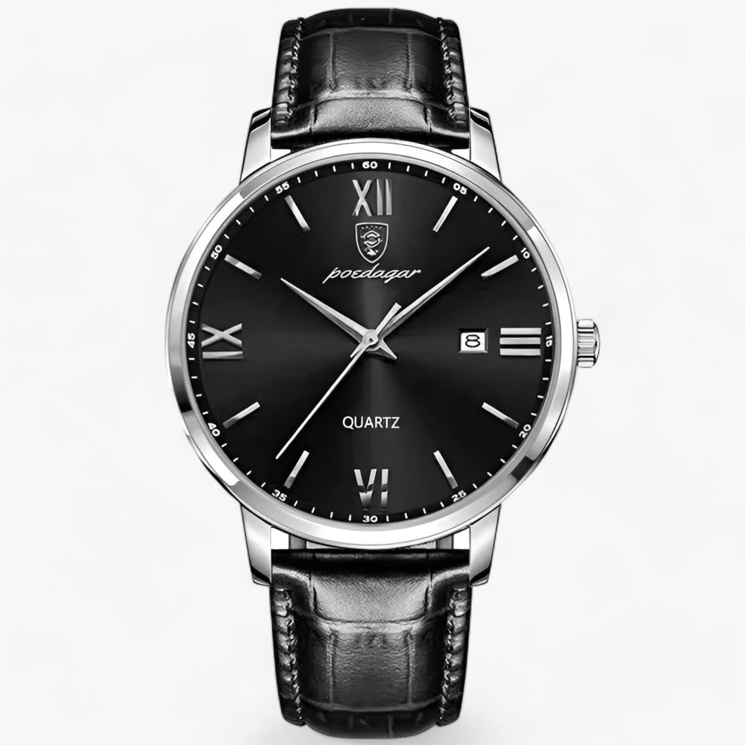Herren Armbanduhr mit Luxuriösem Lederarmband für Modernen Stil 5