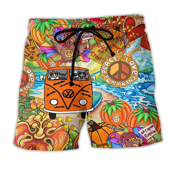 Herren Badehose Graffiti Design Sommer Shorts 7