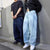 Herren Baggy Jeans Weite Beine Denim 3