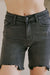Herren Bermuda Shorts Hoch geschnitten Schwarz 3