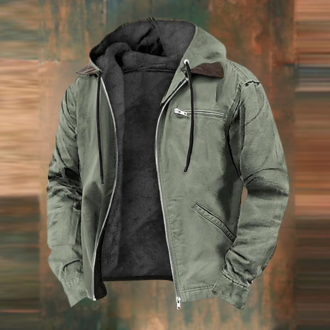 Herren Bomberjacke Winter Warmes Design 1