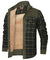 Herren Bomberjacke Winter Winddicht Plaid Sherpa Fleece 10