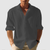 Herren Button-Down Hemd Langarm Unifarben 6