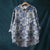 Herren Button-Up Hemd mit Blumenmuster und taillierter Passform 3