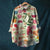 Herren Button-Up Hemd mit Blumenmuster und taillierter Passform 5
