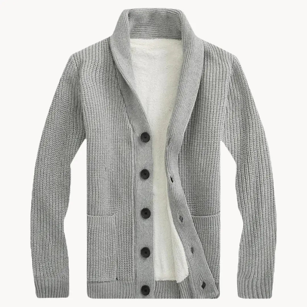 Herren Cardigan mit Schalkragen und modernem Design 0