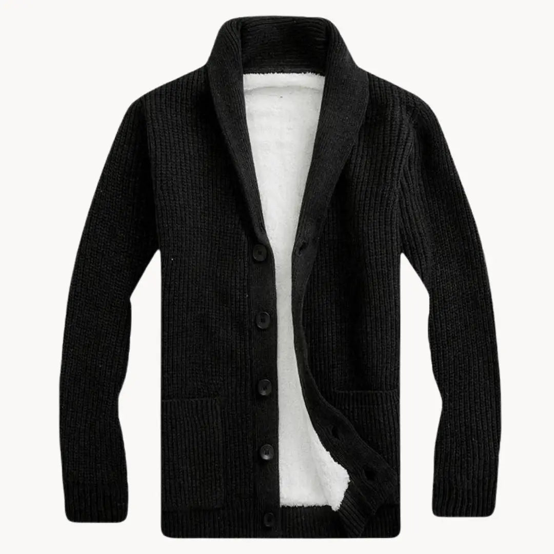 Herren Cardigan mit Schalkragen und modernem Design 2