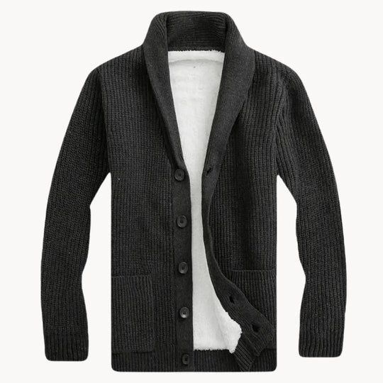 Herren Cardigan mit Schalkragen und modernem Design 4