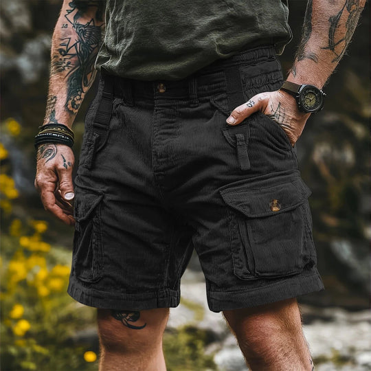 Herren Cargo Bermuda Shorts im Retro-Stil 0