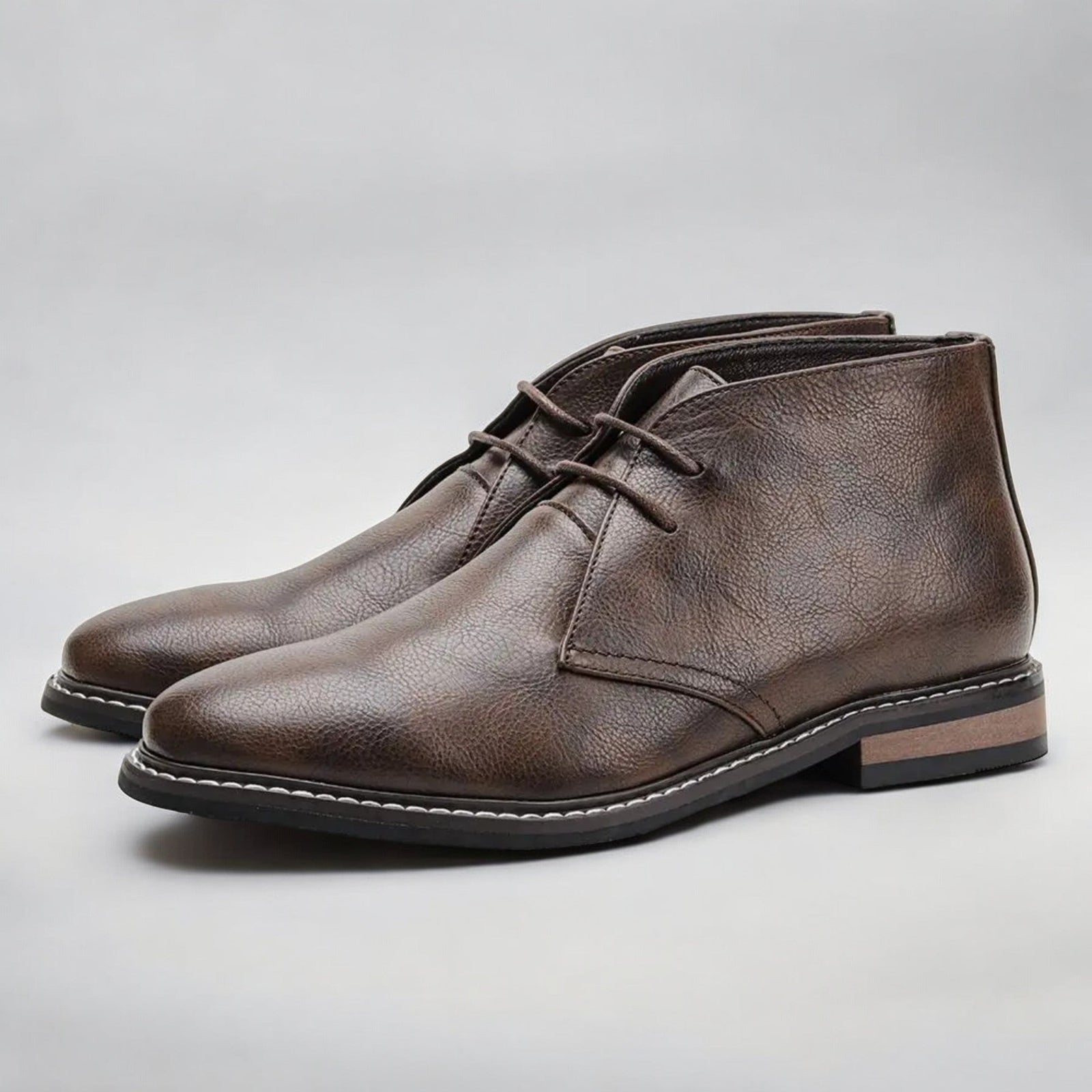 Herren Chukka Boots Echtes Leder Komfortabel Elegantes Design 2