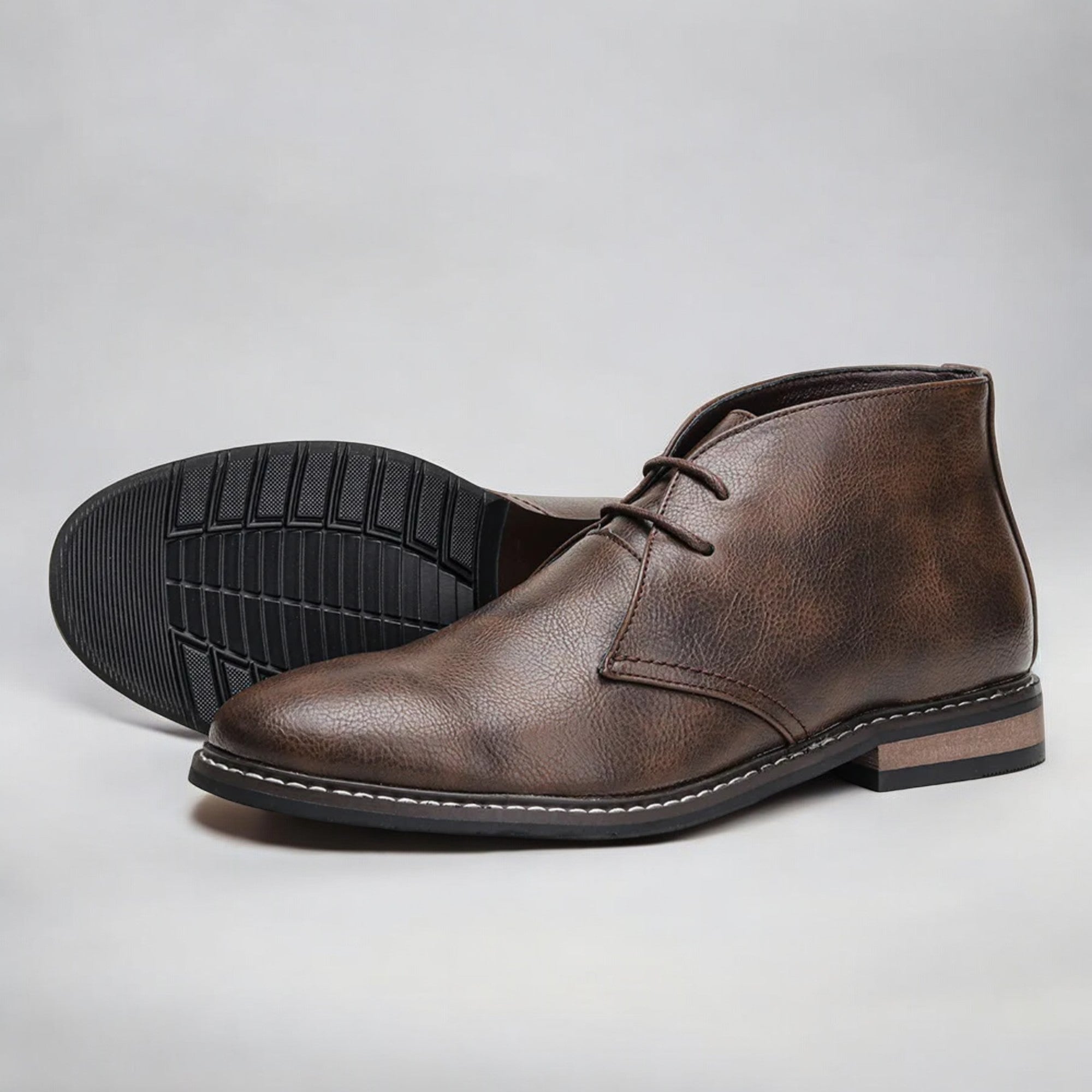 Herren Chukka Boots Echtes Leder Komfortabel Elegantes Design 3
