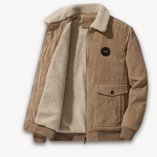 Herren Cordjacke mit Sherpa-Futter 2