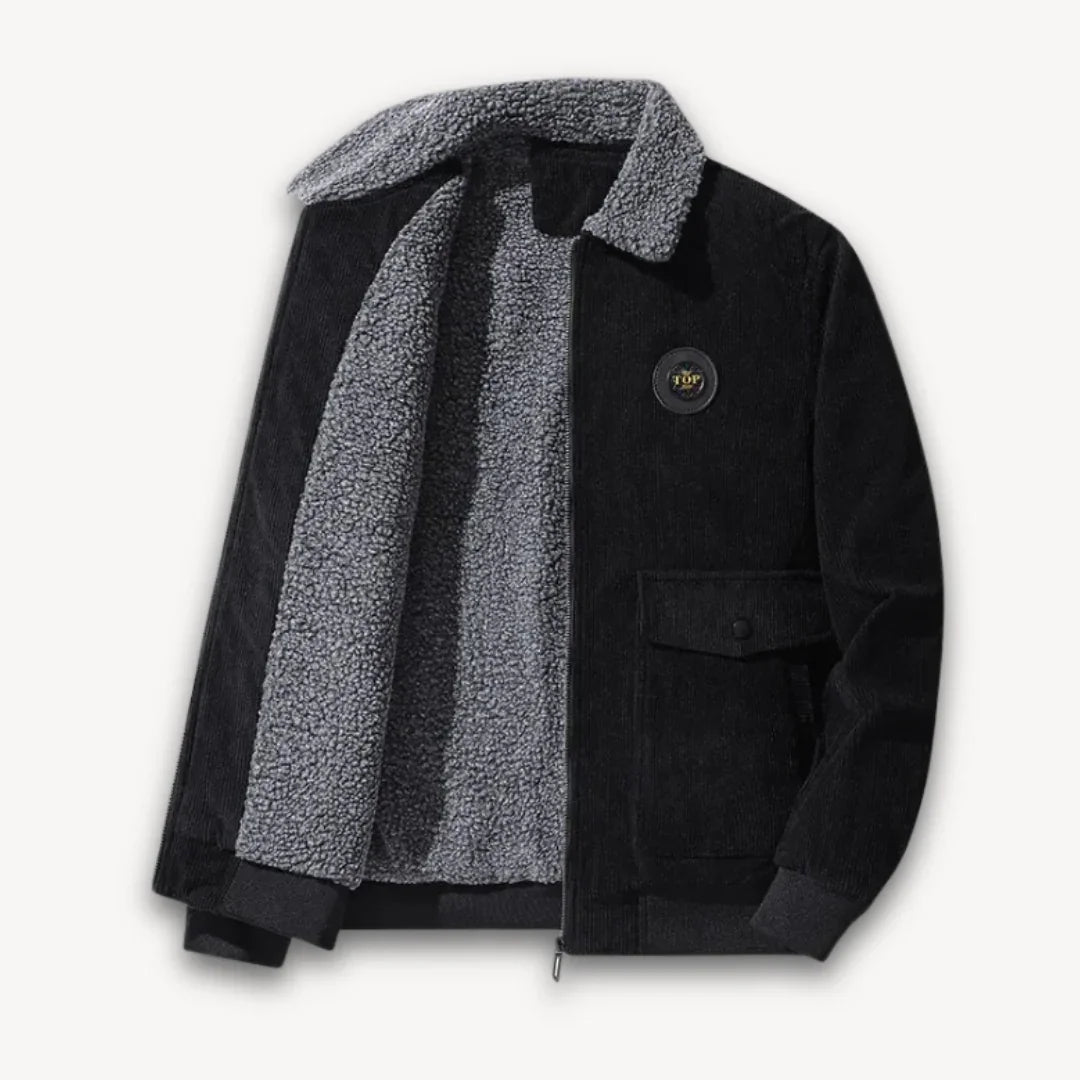 Herren Cordjacke mit Sherpa-Futter 3