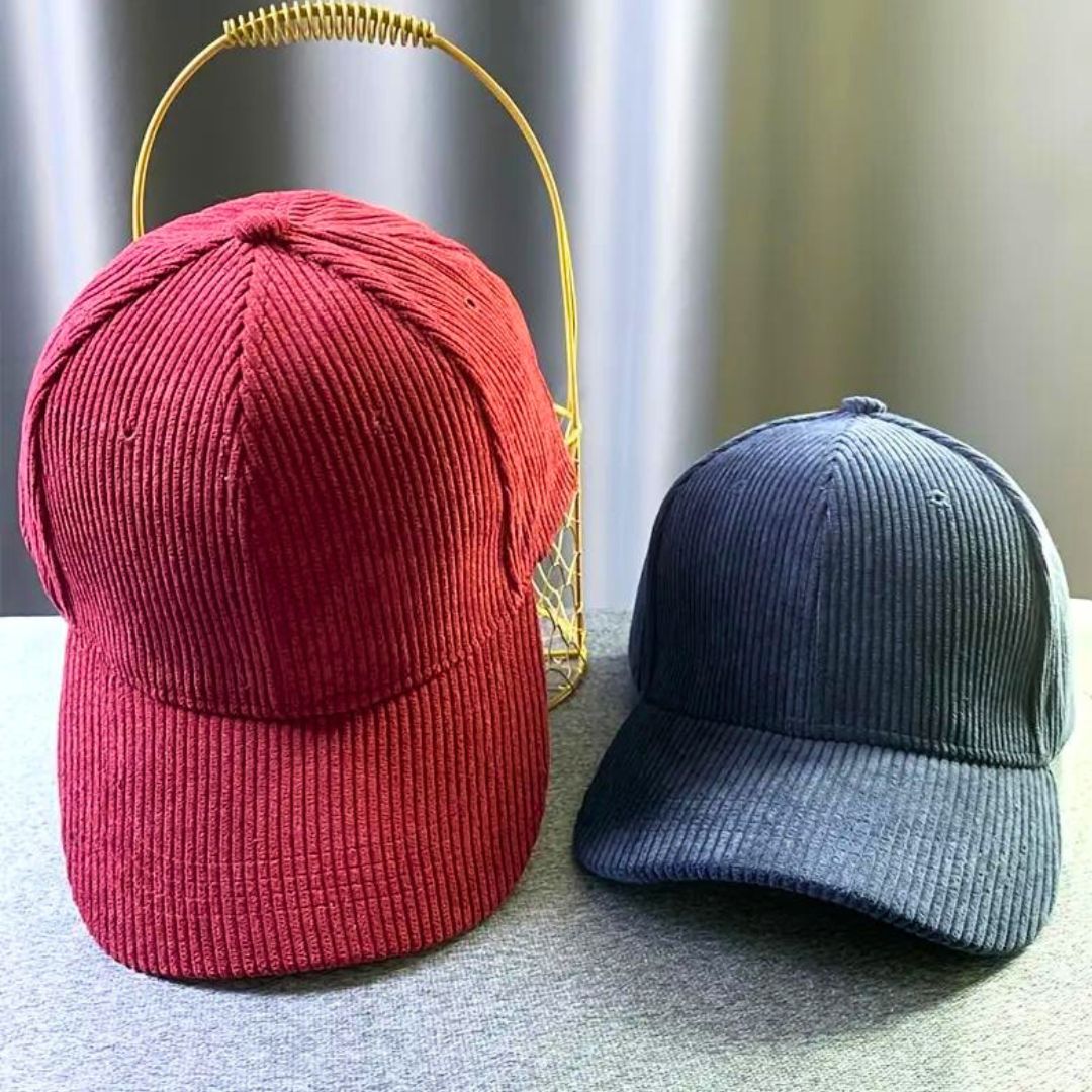 Herren Corduroy Cap Stilvolles Design 3
