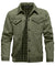 Herren Denim Jacke mit Flanellfutter und Taschen 2