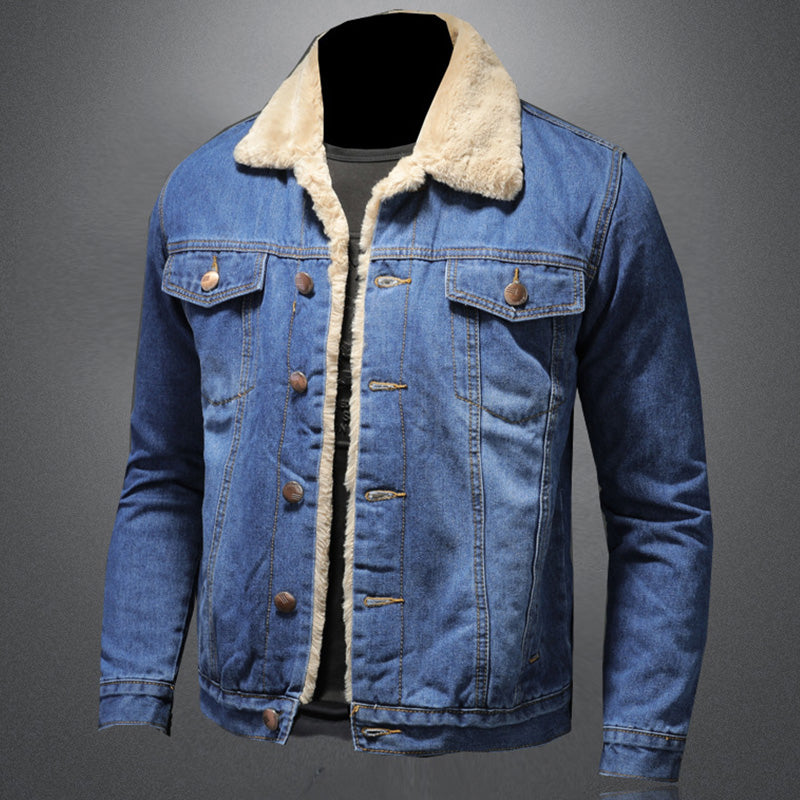 Herren Denimjacke Milano-Stil 2