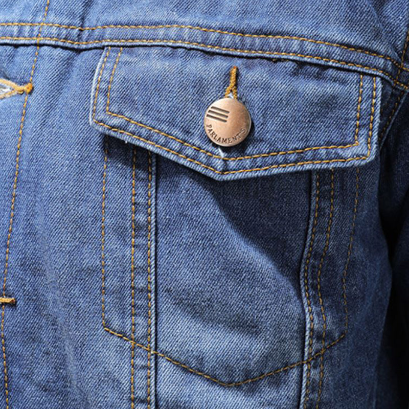 Herren Denimjacke Milano-Stil 5