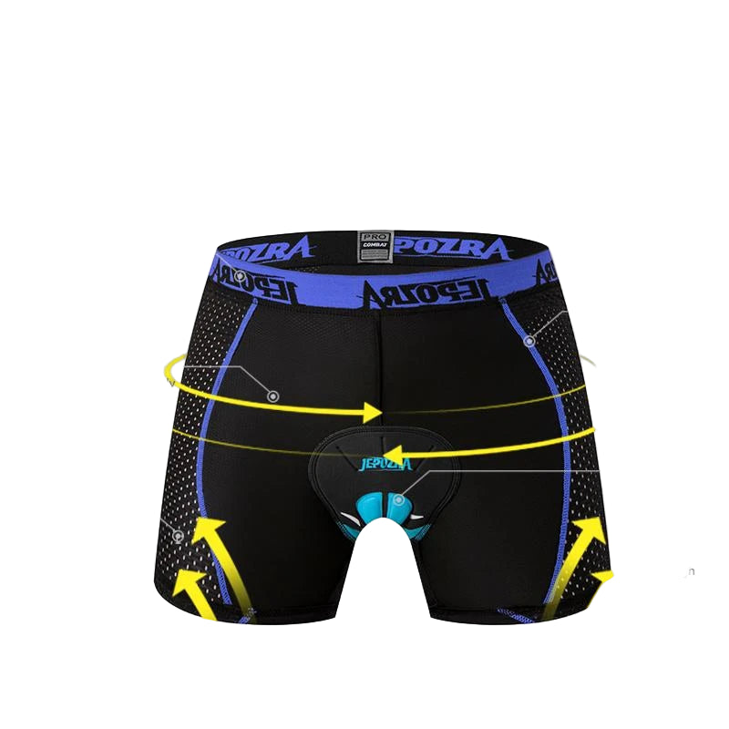 Herren Fahrradhosen mit 4D Gel Polster für Mountainbike und Rennrad 3