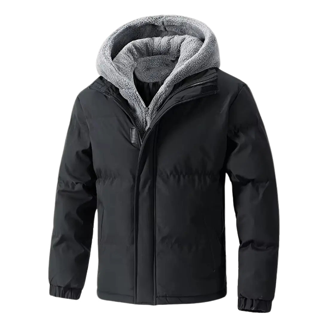 Herren Fleecejacke mit Kapuze für Outdoor-Aktivitäten 0