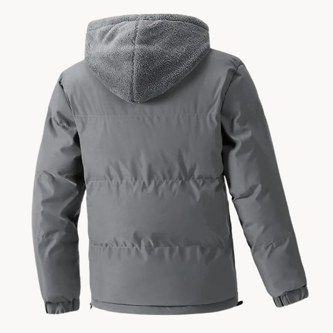 Herren Fleecejacke mit Kapuze für Outdoor-Aktivitäten 3