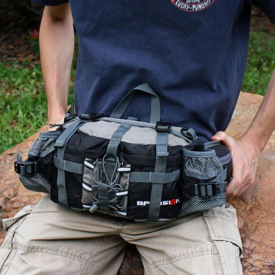 Herren Gürteltasche Bauchtasche für Outdoor-Aktivitäten mit Praktischer Aufbewahrung 3