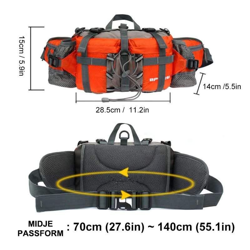 Herren Gürteltasche Bauchtasche für Outdoor-Aktivitäten mit Praktischer Aufbewahrung 4