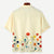 Herren Hemd Floral Sommer Leichtes Baumwollgemisch 1