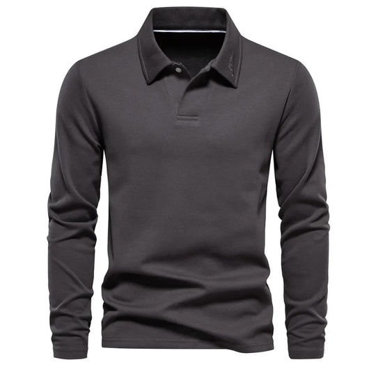 Herren Hemd Klassischer Kragen Langarm Leichte Baumwolle Lässiger Stil 6
