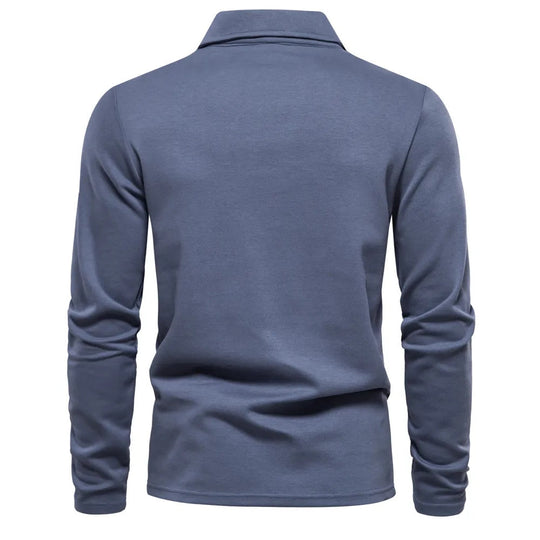 Herren Hemd Klassischer Kragen Langarm Leichte Baumwolle Lässiger Stil 8