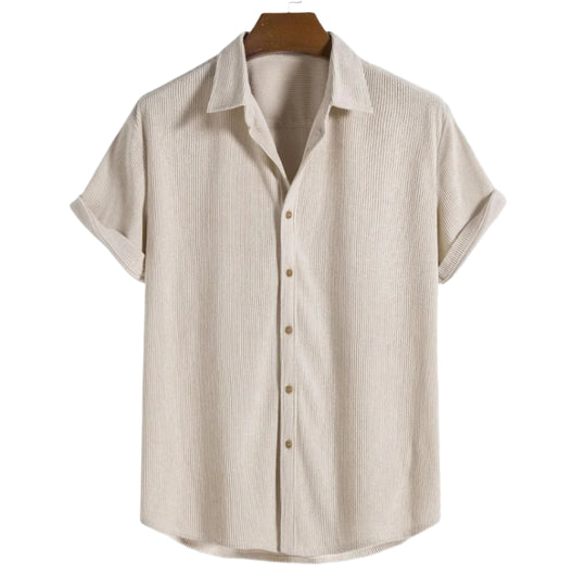 Herren Hemd Langarm Klassischer Schnitt Weicher Cordstoff 0