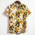 Herren Hemd mit Blumenmuster für Freizeit und Sommer 1