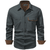 Herren Hemdjacke Dual-Ton Baumwolle 0