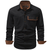 Herren Hemdjacke Dual-Ton Baumwolle 1