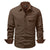 Herren Hemdjacke Dual-Ton Baumwolle 3